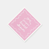 Weißes Brautparty mit weißem, weißem, handgezogene Serviette (Ecke)