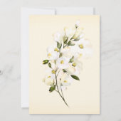 *~* Weißes Brautparty Rose Rosa Rosa Rosa Rosa Einladung (Rückseite)