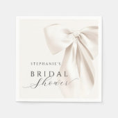 Weißes Brautparty Serviette (Vorderseite)