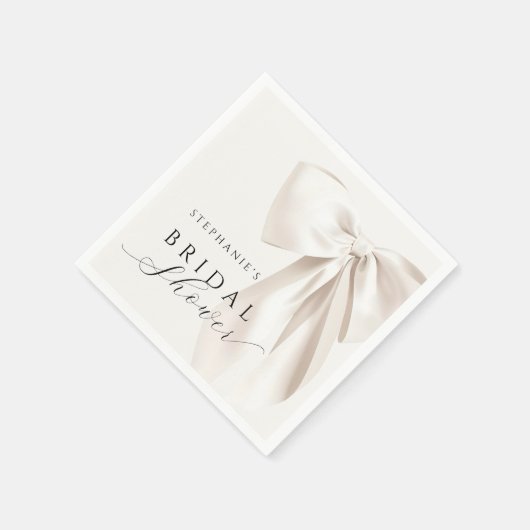 Weißes Brautparty Serviette (Ecke)
