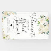 Weißes Brautparty-Willkommen des Banner (Horizontal)