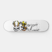 weißes Brett des Lösegeld-Jacks Skateboard (Horizontal)