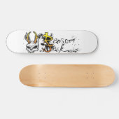 weißes Brett des Lösegeld-Jacks Skateboard (Horizontal)