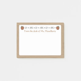 Weißes Brett Lehrer-personalisierte Post-it Klebezettel