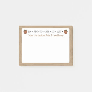 Weißes Brett Lehrer-personalisierte Post-it Klebezettel