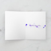 weißes Briefpapier und Blumen auf Holz Karte (Innenseite)