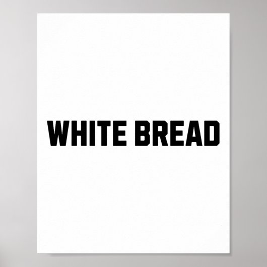 Weißes Brot Funny Costume Halloween Poster (Vorne)