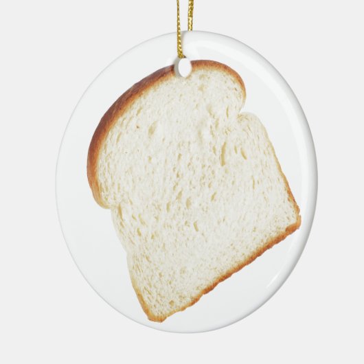 Weißes Brot Keramik Ornament (Links)