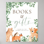 Weißes Buch und Geschenke für Landtiere Poster (Vorne)