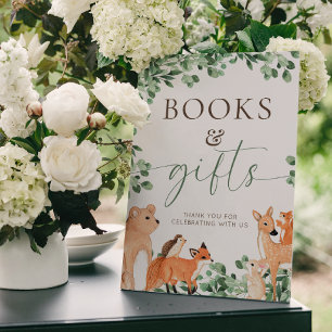 Weißes Buch und Geschenke für Landtiere Poster