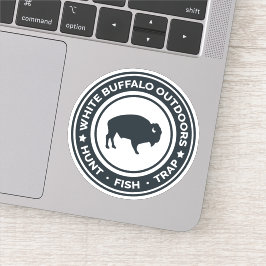 Weißes Buffalo Außenaufkleber Decal Aufkleber