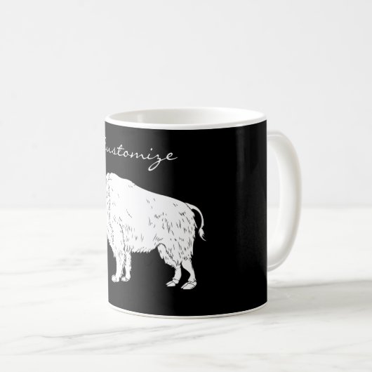 Weißes Buffalo Thunder_Cove Kaffeetasse (VorderseiteRechts)
