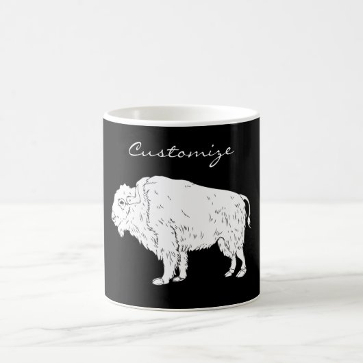 Weißes Buffalo Thunder_Cove Kaffeetasse (Mittel)