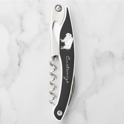 Weißes Buffalo Thunder_Cove Kellnermesser (Vorderseite)