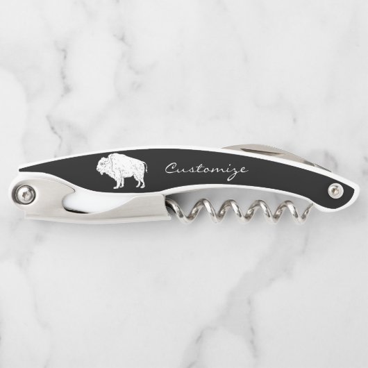 Weißes Buffalo Thunder_Cove Kellnermesser (Vorderseite)