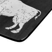 Weißes Buffalo Thunder_Cove Schneidebrett (Ecke)
