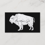 Weißes Buffalo Thunder_Cove Visitenkarte (Rückseite)