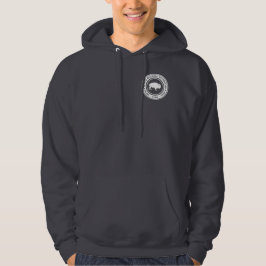 Weißes Büffel im Freien Hoodie Sweatshirt