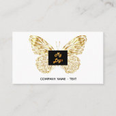 Weißes Butterfly-Logo Visitenkarte (Vorderseite)