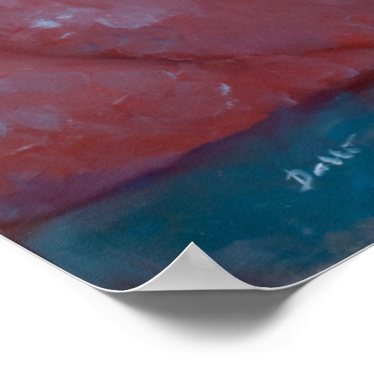 Weißes Button Poster (Ecke)