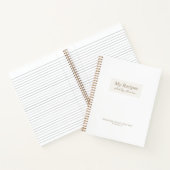 Weißes Christliches Sprichwort 31:3 Verse Rezept B Notizblock (Innenseite)