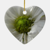 Weißes Chrysanthemum Keramikornament (Hinten)