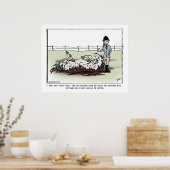 Weißes Comic Poster (Küche)