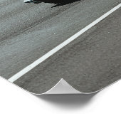 Weißes Coupé Poster (Ecke)
