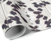 Weißes Cowhide-Patchwork Druckpapier Geschenkpapier (Rolleneckpunkt)