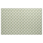 Weißes Daisy-Minzmuster Stoff (Fat Quarter (45,7 x 55,9 cm))