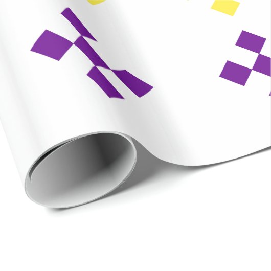 Weißes Damassowappapier Geschenkpapier (Rolleneckpunkt)