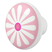 Weißes Dekor mit rosa Keramikknauf (Rechts)