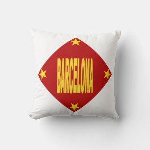 Weißes dekoratives Kissen Design BARCELONA