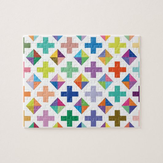 Weißes Diamant-Puzzlespiel Puzzle (Horizontal)