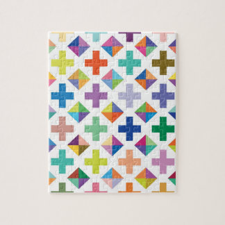 Weißes Diamant-Puzzlespiel Puzzle