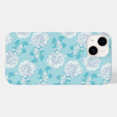 Weißes Dianthus-Nelken Case-Mate iPhone Hülle (Rückseite (Horizontal))