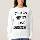 WEISSES die BASIC-SWEATSHIRT der Sweatshirt (Vorderseite)
