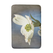 Weißes Dogwood Bloom Badematte (Vorderseite Vertikal)