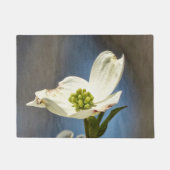 Weißes Dogwood Bloom Fußmatte (Vorderseite)