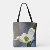 Weißes Dogwood Bloom Tasche (Rückseite)