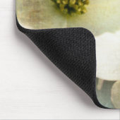 Weißes Dogwood-Blume Mousepad (Ecke)