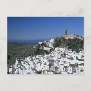 Weißes Dorf Casares, Andalusien, Spanien 2 Postkarte
