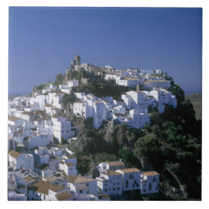 Weißes Dorf Casares, Andalusien, Spanien Fliese