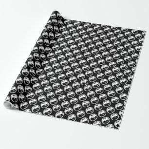 Weißes Drachenpapier, schwarz matt, Umhüllungspapi Geschenkpapier