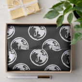 Weißes Dragon Schwarzpapier-Medium Seidenpapier (Geschenk)