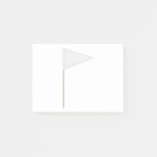 Weißes Dreieck-Zahnputzfahne Post-it Klebezettel