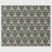 Weißes Duckeln in einer Regengrube mit #3 Ballon Geschenkpapier (Flach)