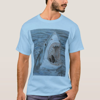 Weißes Durchbrechen T-Shirt