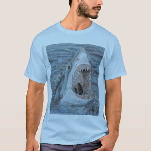 Weißes Durchbrechen T-Shirt (Vorderseite)