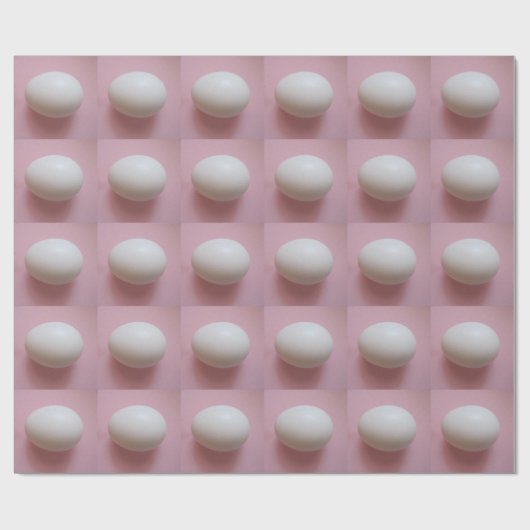 Weißes Ei Geschenkpapier (Flach)